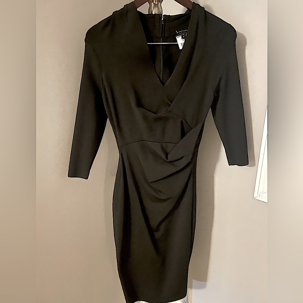 Express winter fitted mid sheath dress